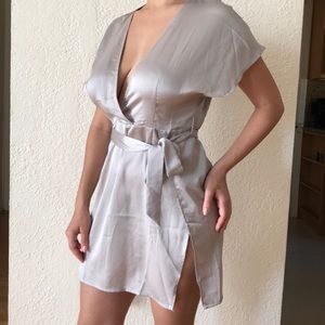 Silver tunic dress